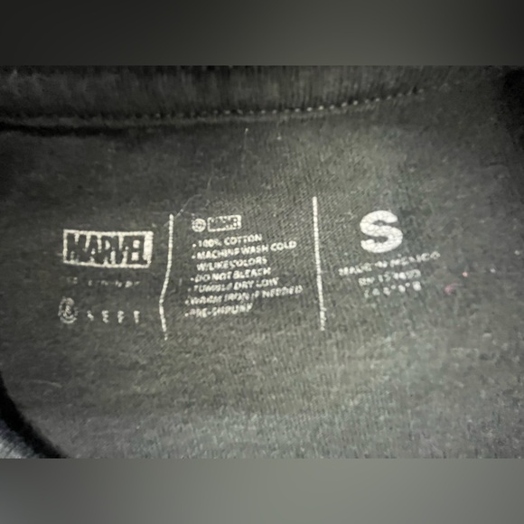 NEFF Marvel Black Panther Graphic T-Shirt Black Neon Logo Tee, Sz. SM - Picture 5 of 12